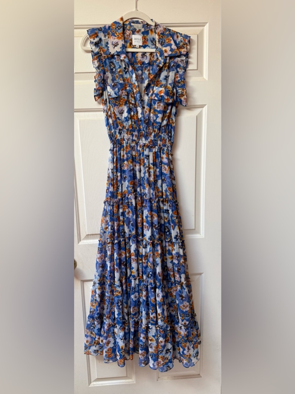 MISA floral maxi dress size M excellent